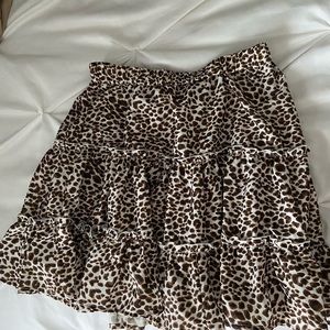 Shein cheetah print skirt size xs